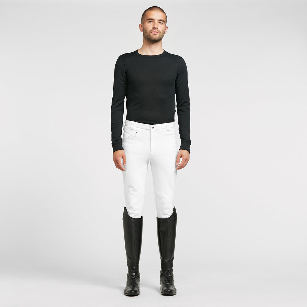 Mens SaddleHugger Breeches White