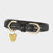 Padded Leather Dog Collar Black