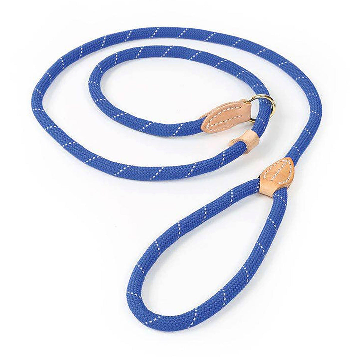 Reflective Slip Dog Lead Blue