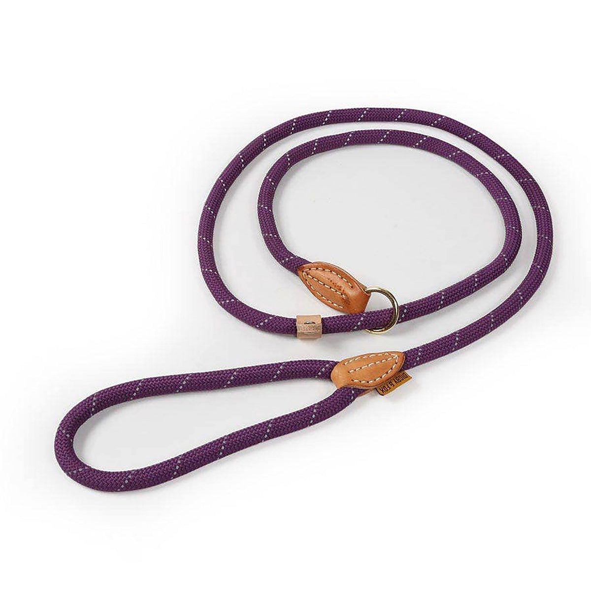 Reflective Slip Dog Lead Purple
