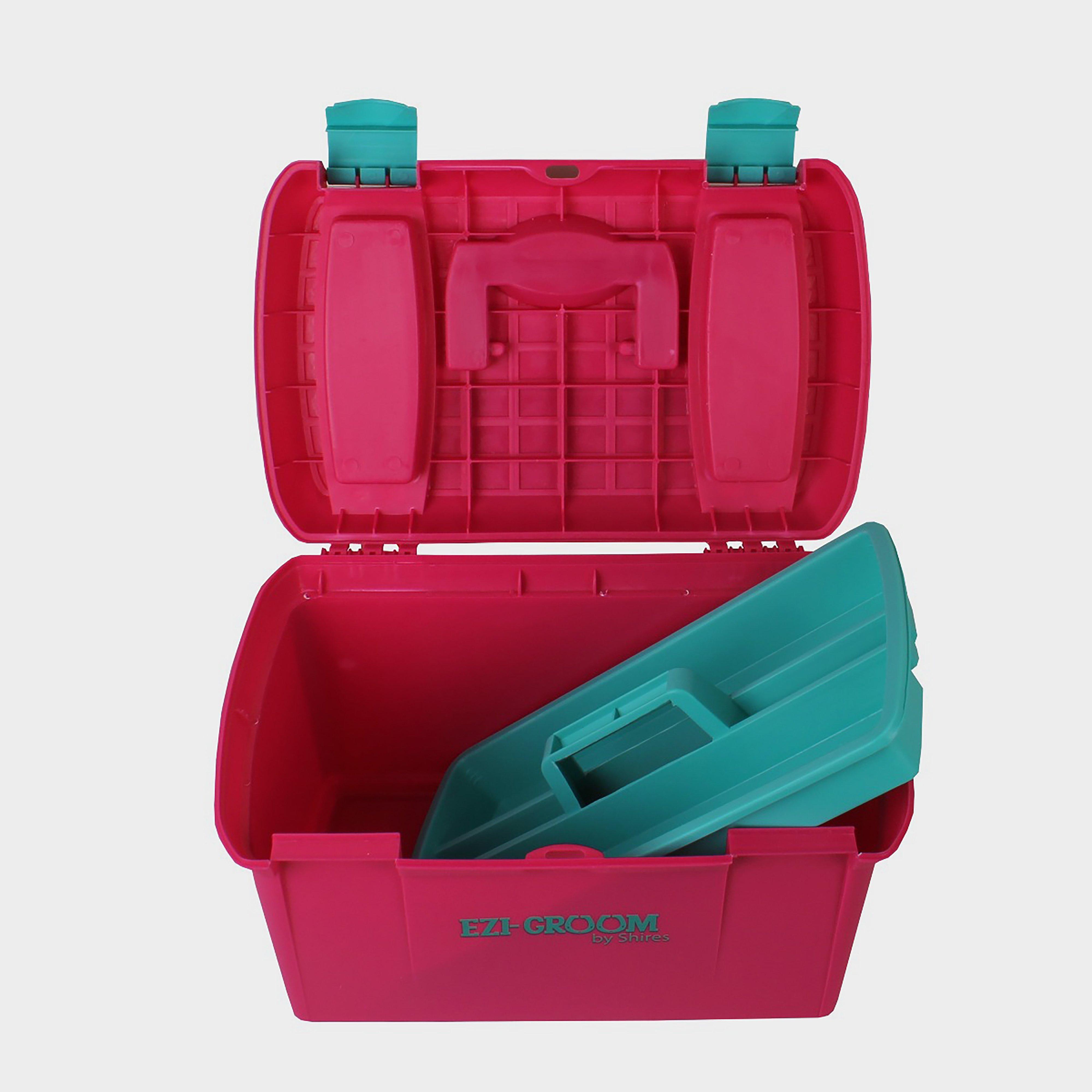 Ezi-Groom Two Tone Tack Box Bright Pink