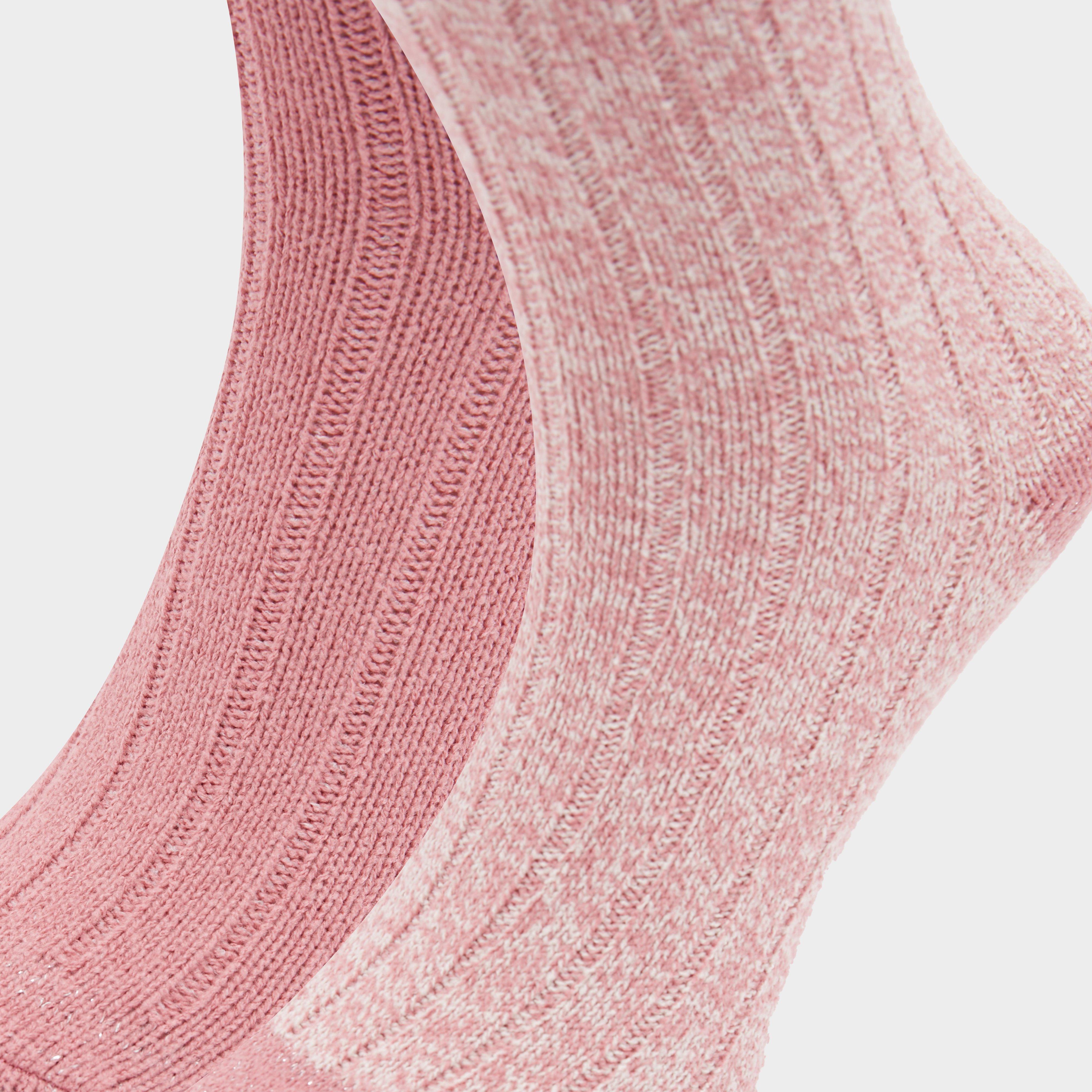 Womens Supersoft Boot Socks 2 Pack Rose