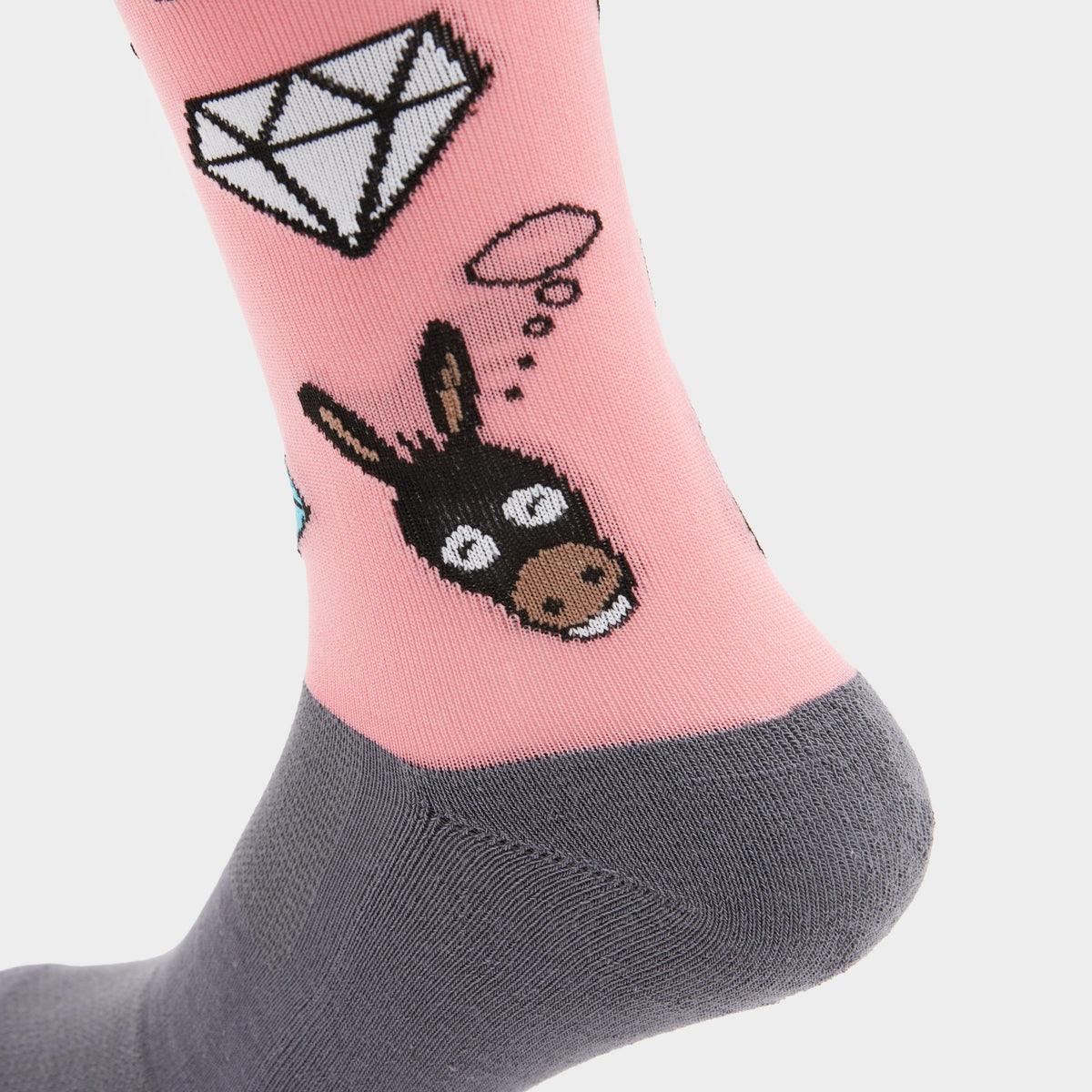 Novelty Socks Donkey Donut