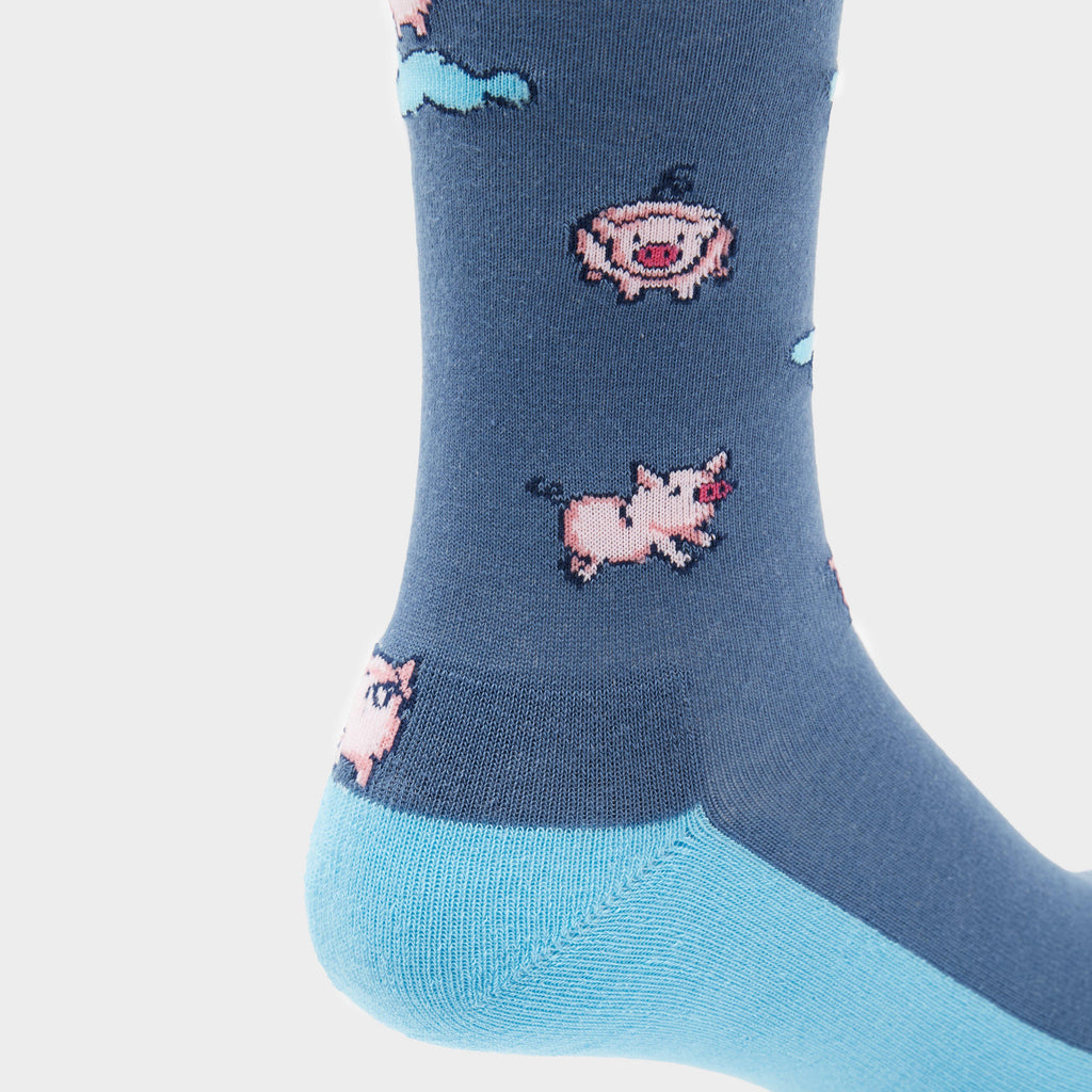 Ladies Novelty Socks Little Pigs
