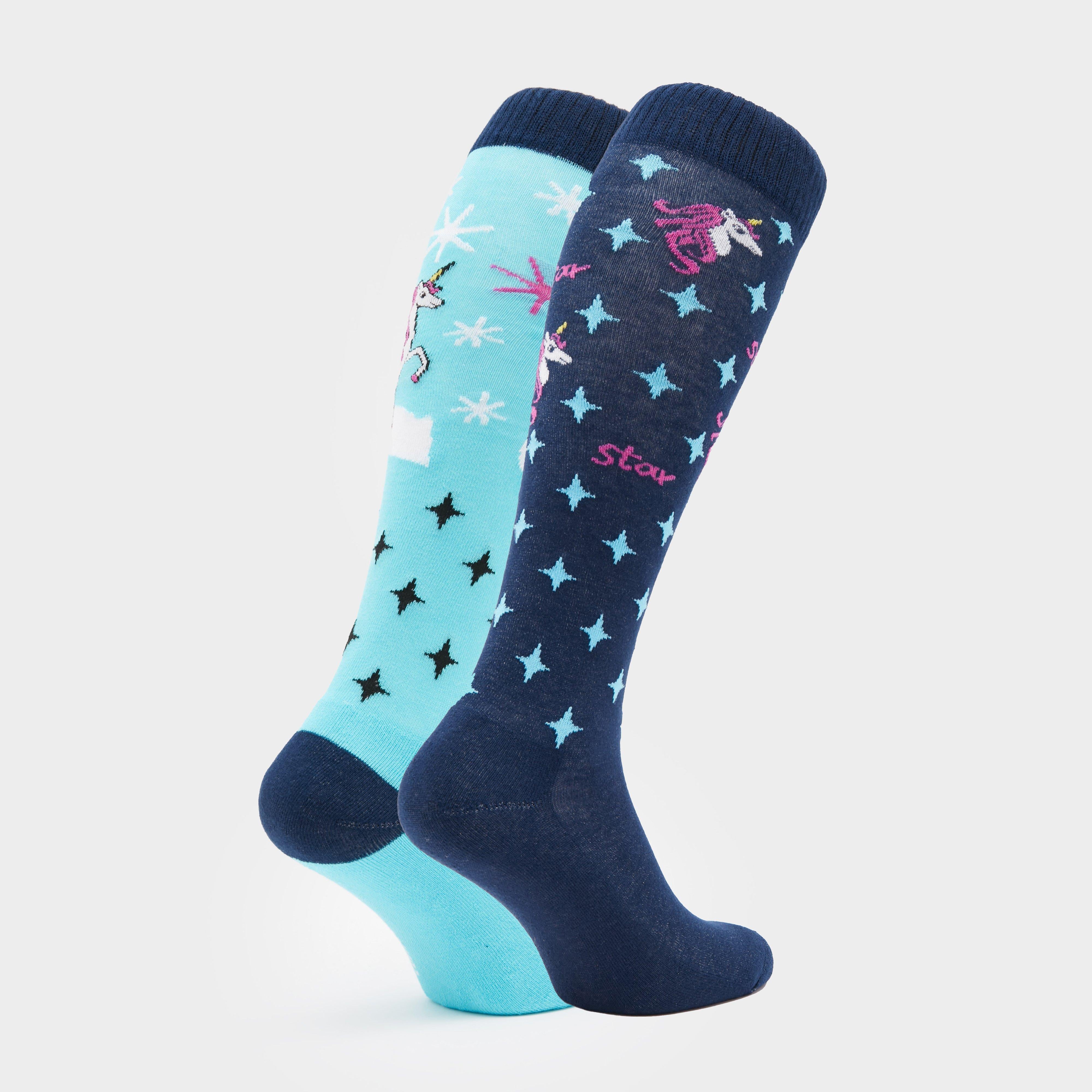 Children’s Novelty Socks Blue Unicorn