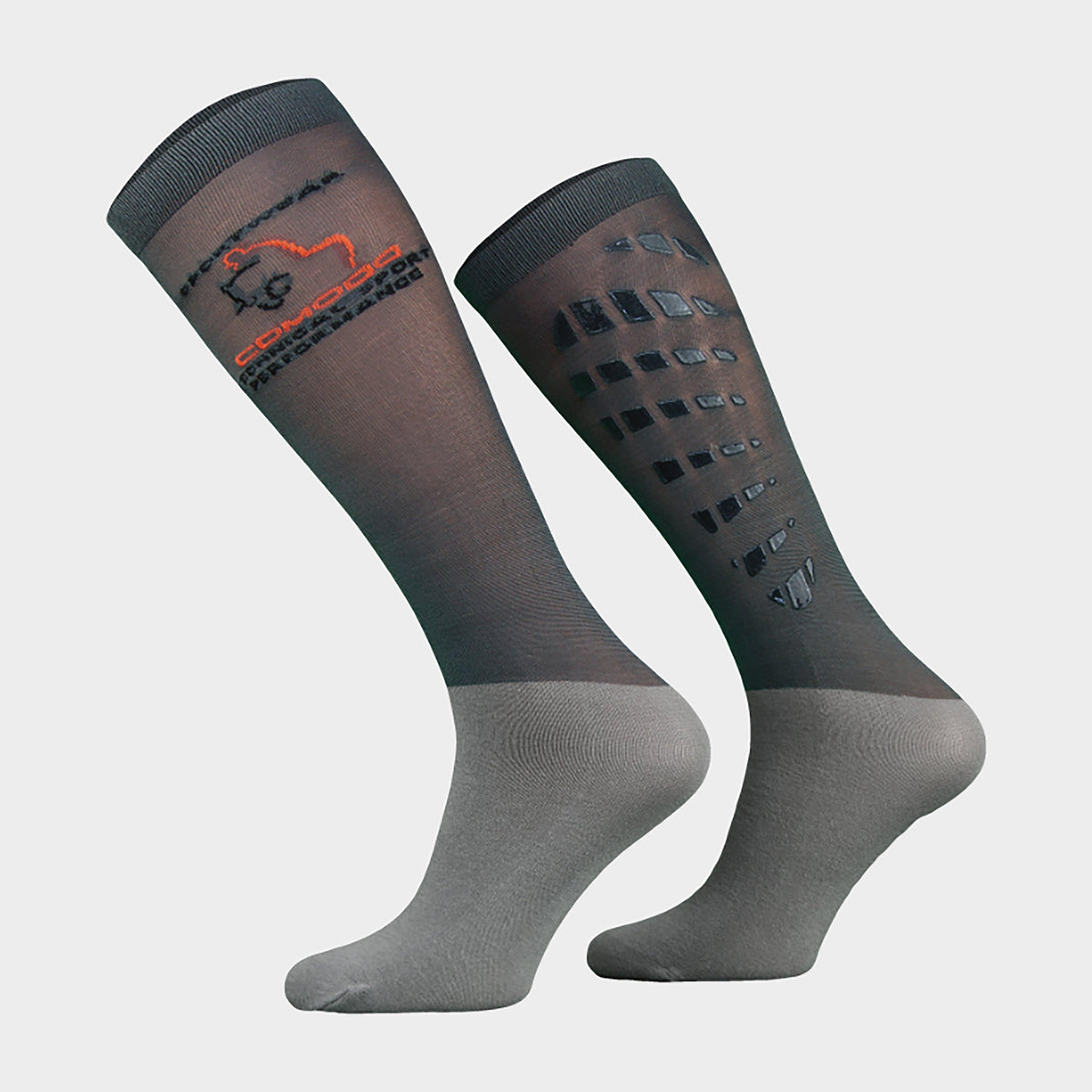 Adults Silicone Grip Socks Anthracite