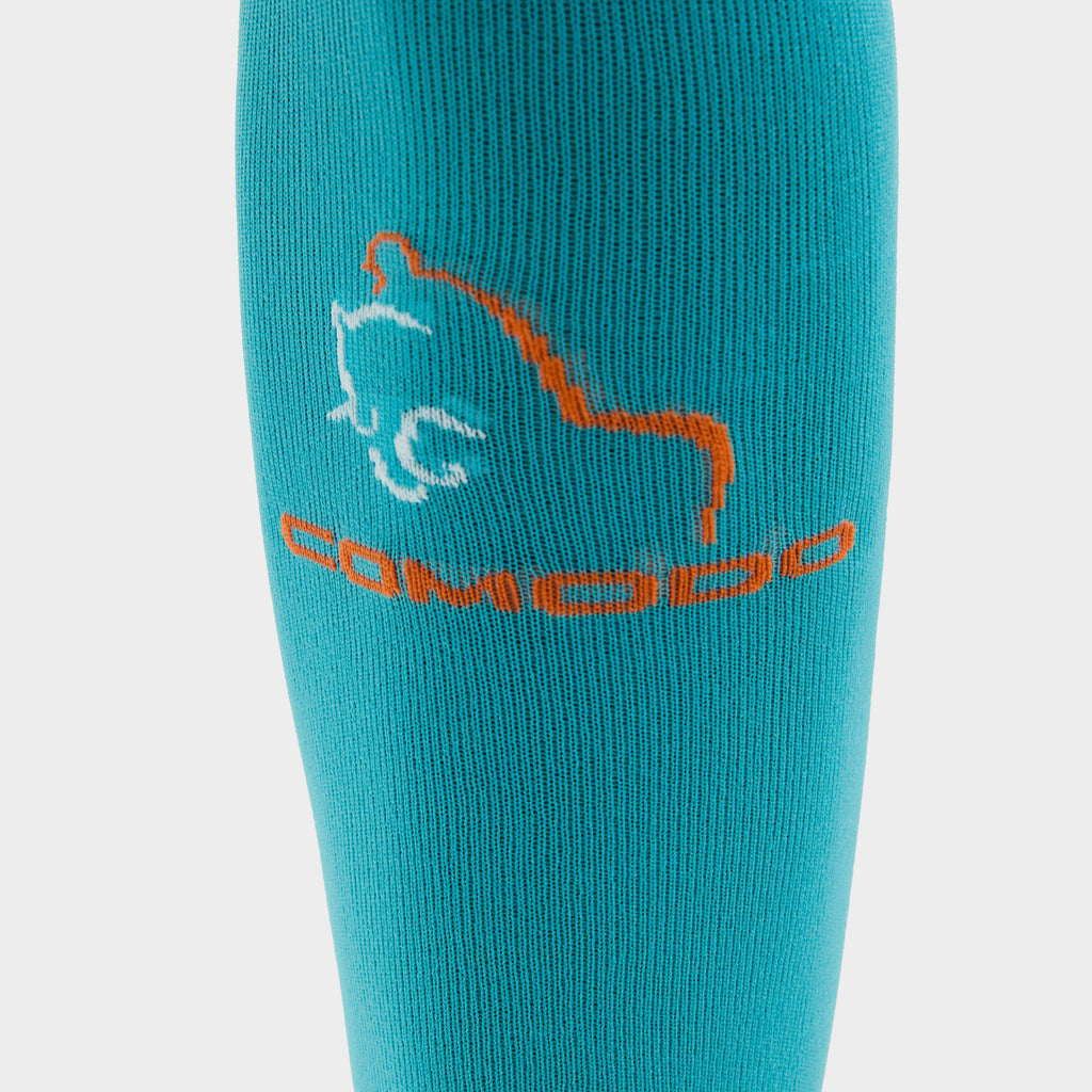 Adults Silicone Grip Socks Turquoise
