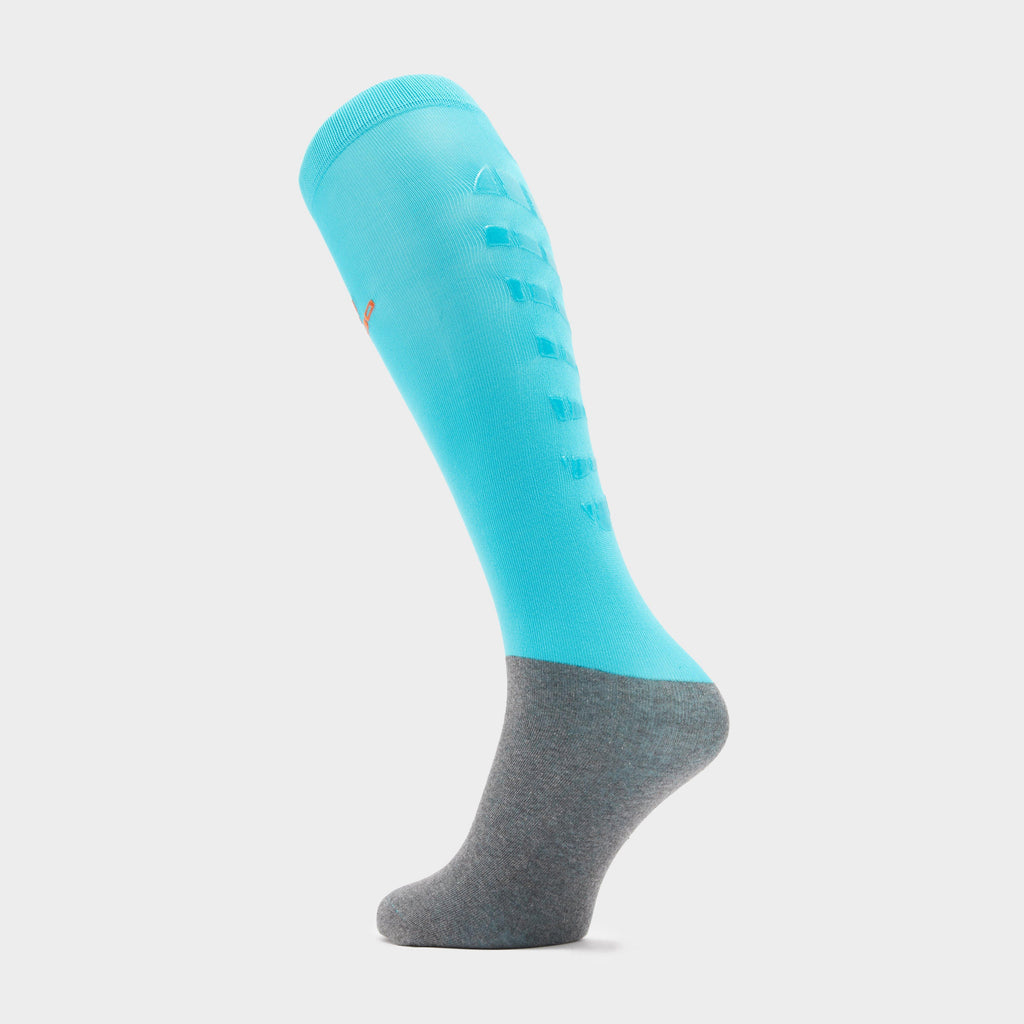Kids Silicone Grip Socks Turquoise
