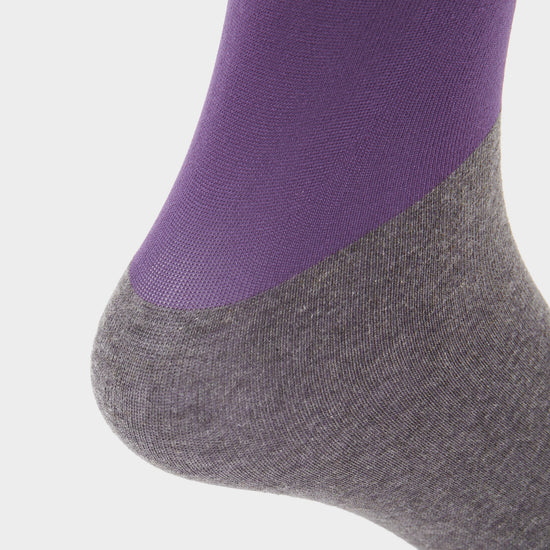 Kids Silicone Grip Socks Violet