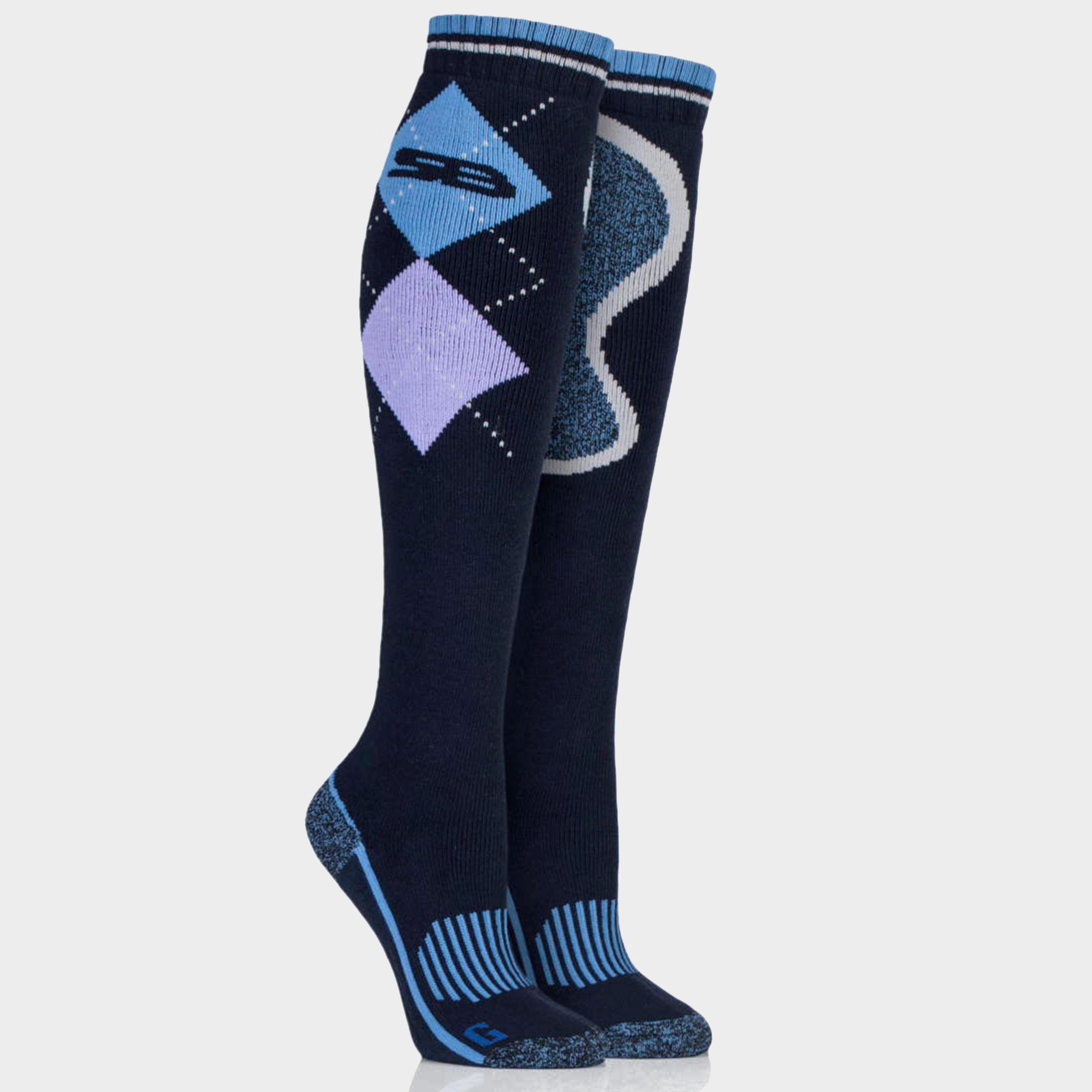 Ladies Patterdale Socks Black/Cerise