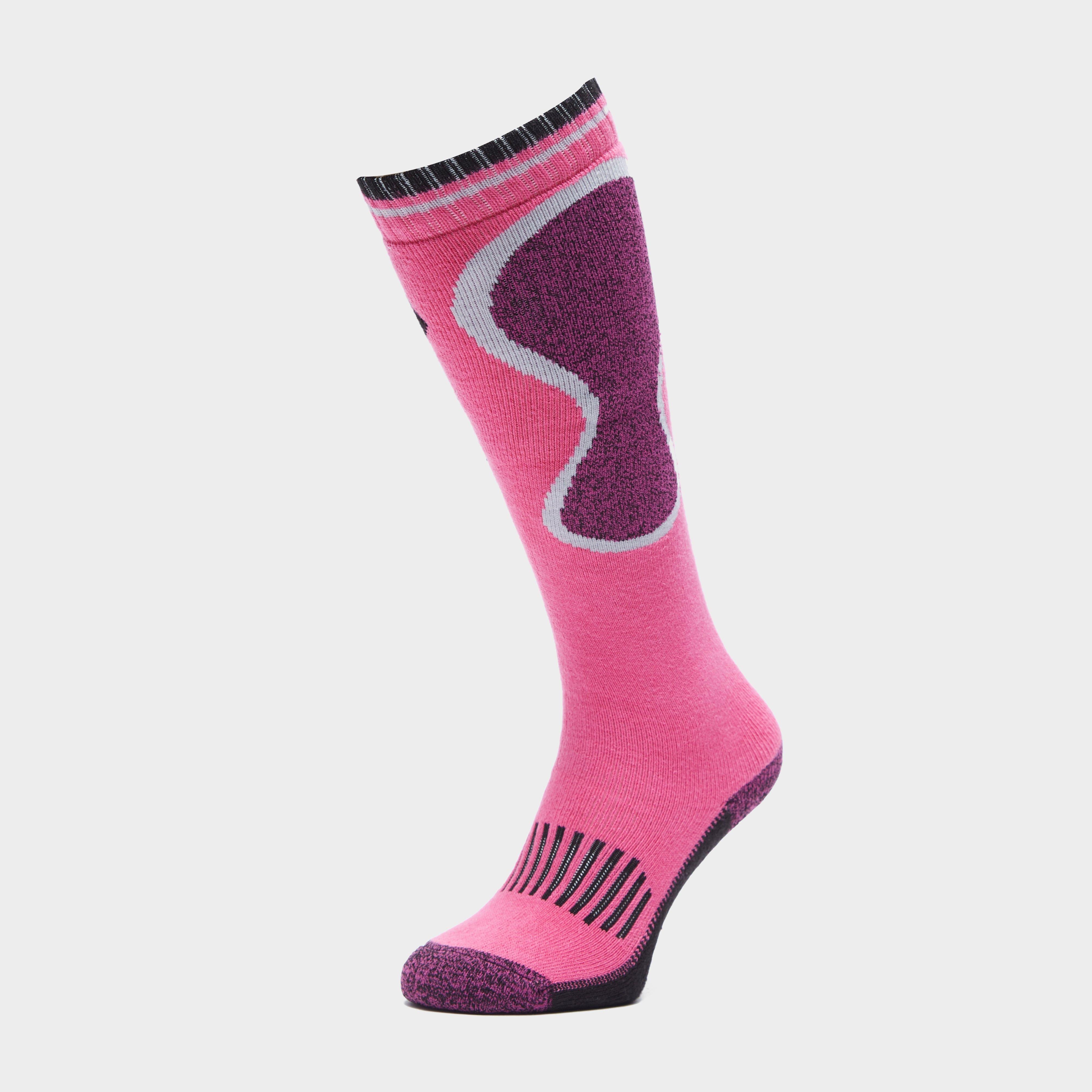 Womens Patterdale Long Socks Cerise/Black