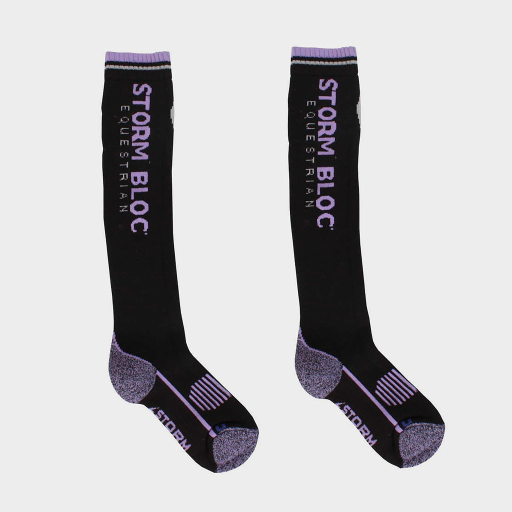 Womens Patterdale Logo Socks Black/Purple