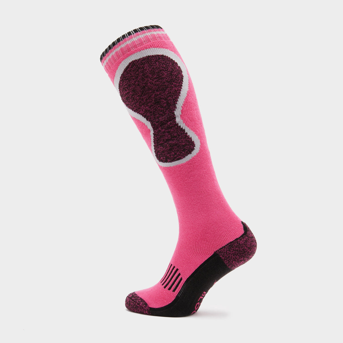 Womens Patterdale Logo Socks Cerise/Black
