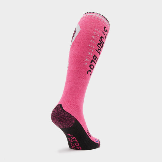 Womens Patterdale Logo Socks Cerise/Black