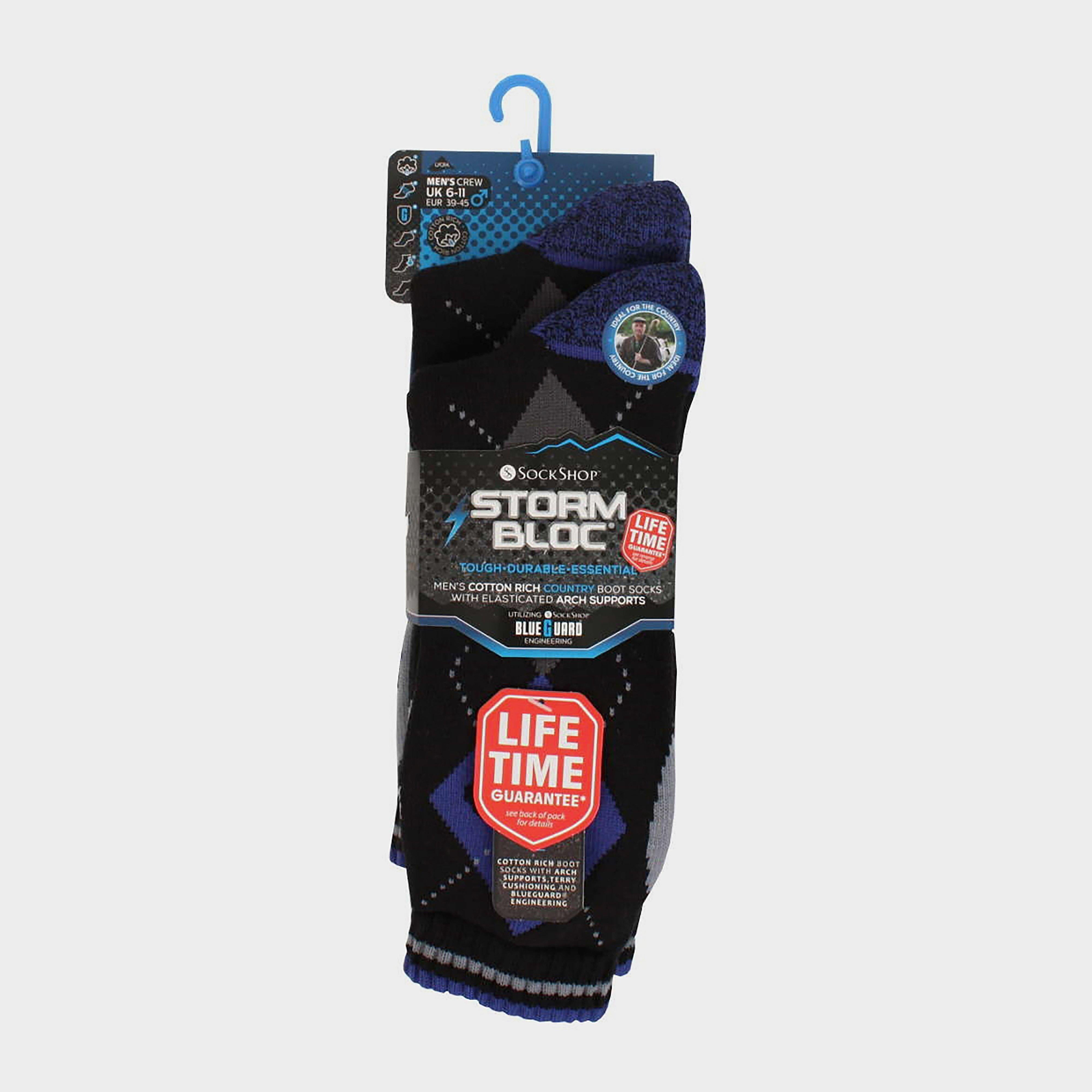Mens Hayesmere Short Socks 2 Pack Black/Blue