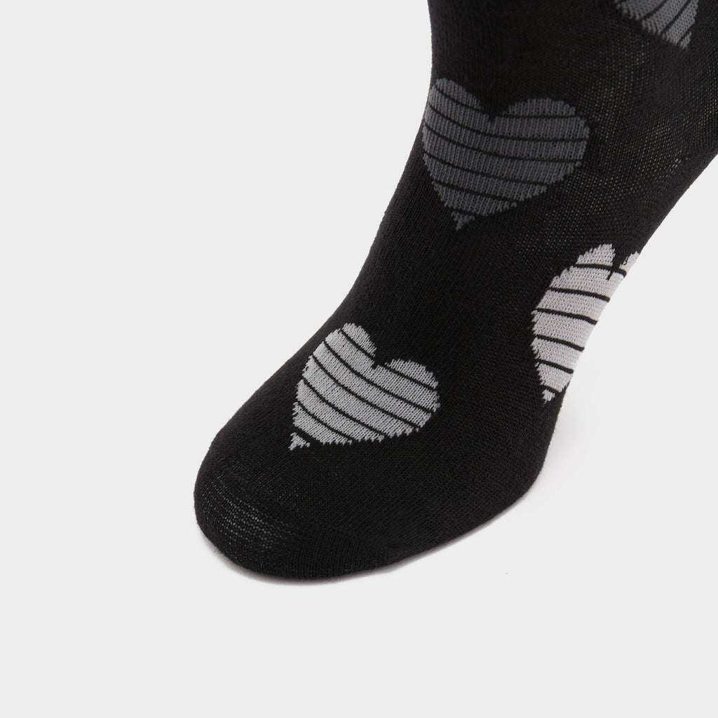 StormBloc® Equestrian Kids Hearts Socks 2 Pack Black