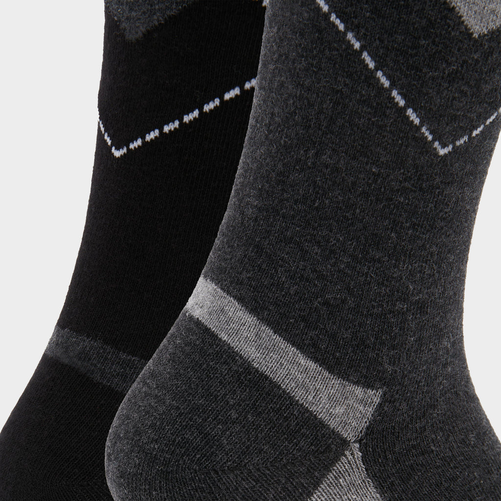StormBloc® Equestrian Ladies Argyle Socks 2 Pack Black