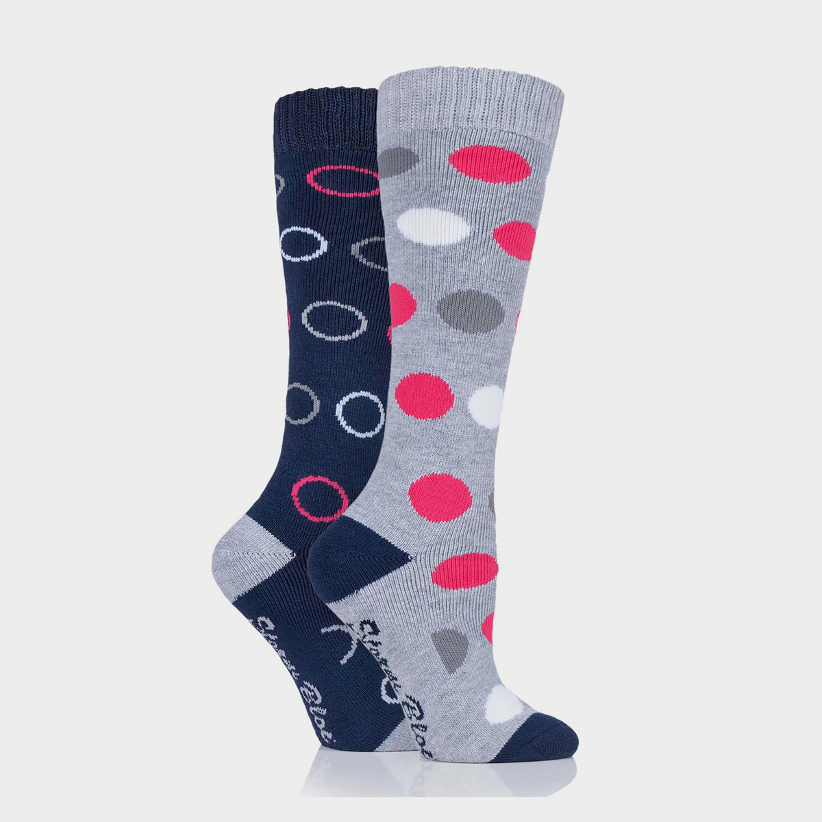 Ladies Beverly Midweight Socks 2 Pack Navy