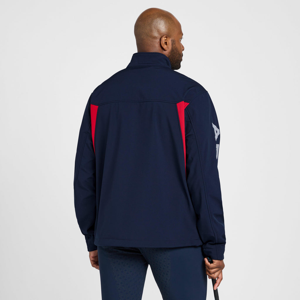 Mens New Team Softshell Jacket Navy