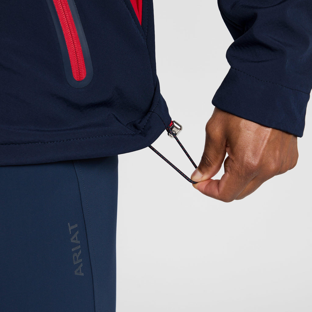 Mens New Team Softshell Jacket Navy