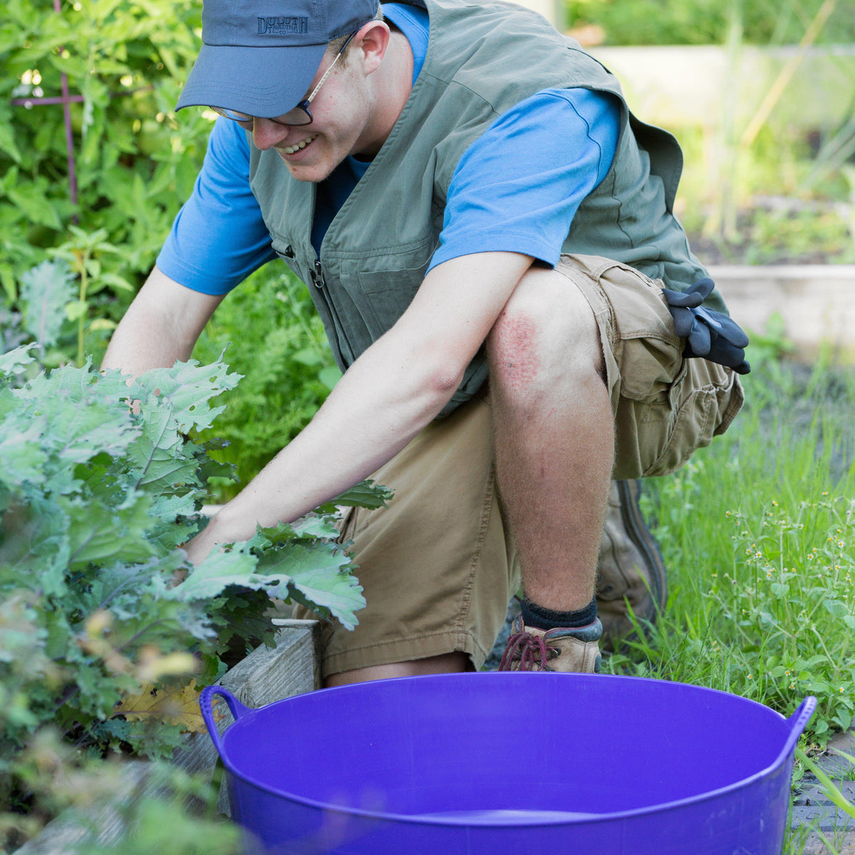 Flexible Shallow Bucket Purple
