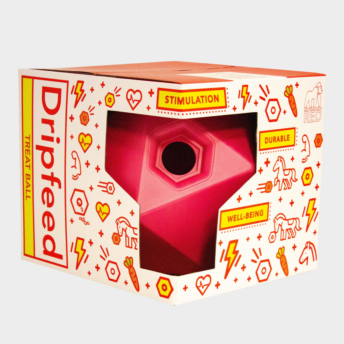 Drip Feed Treat Ball Red