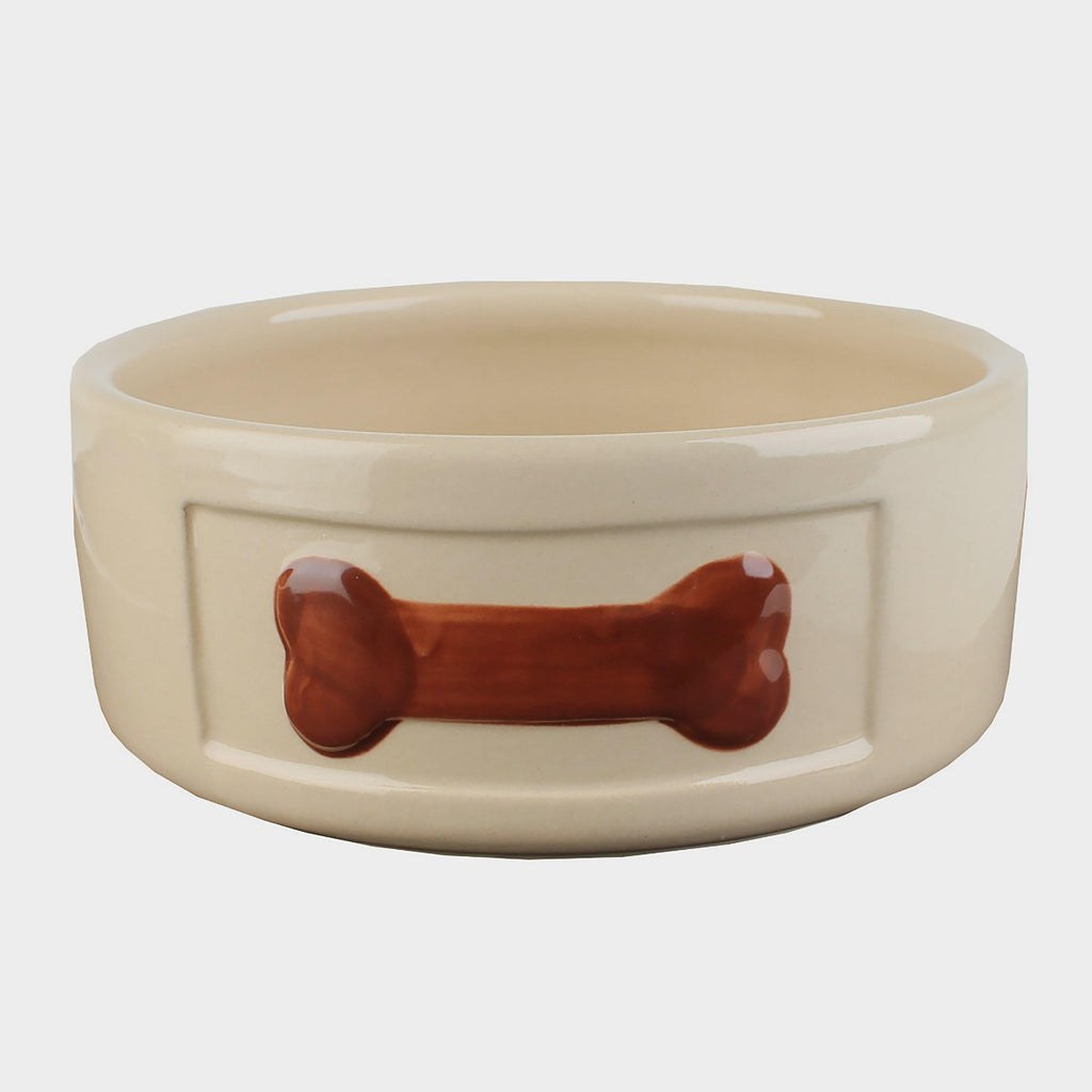 Ceramic Bowl Brown Bones