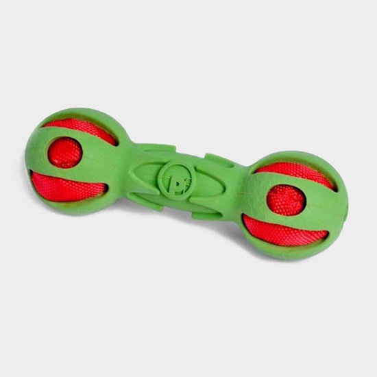 Toyz Crinkle Dumbell Green/Red