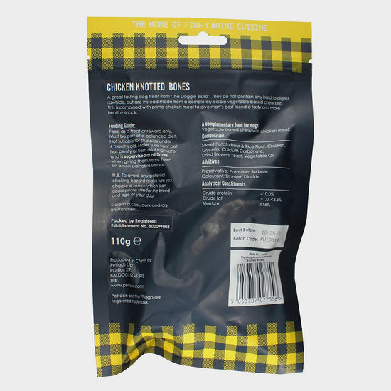 Doggy Bistro Chicken Knotted Bone 8 Pack