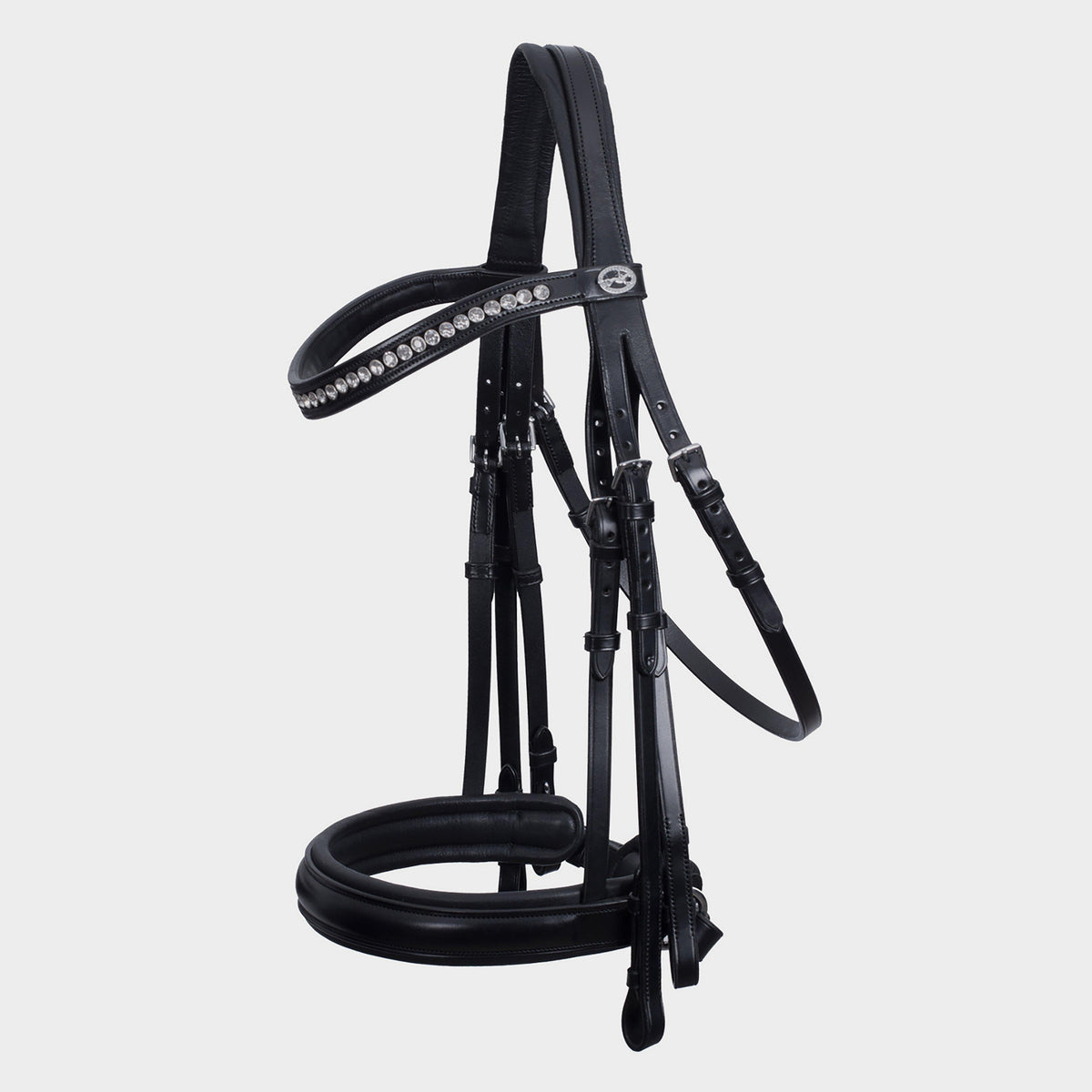 Barcelona Double Bridle Black