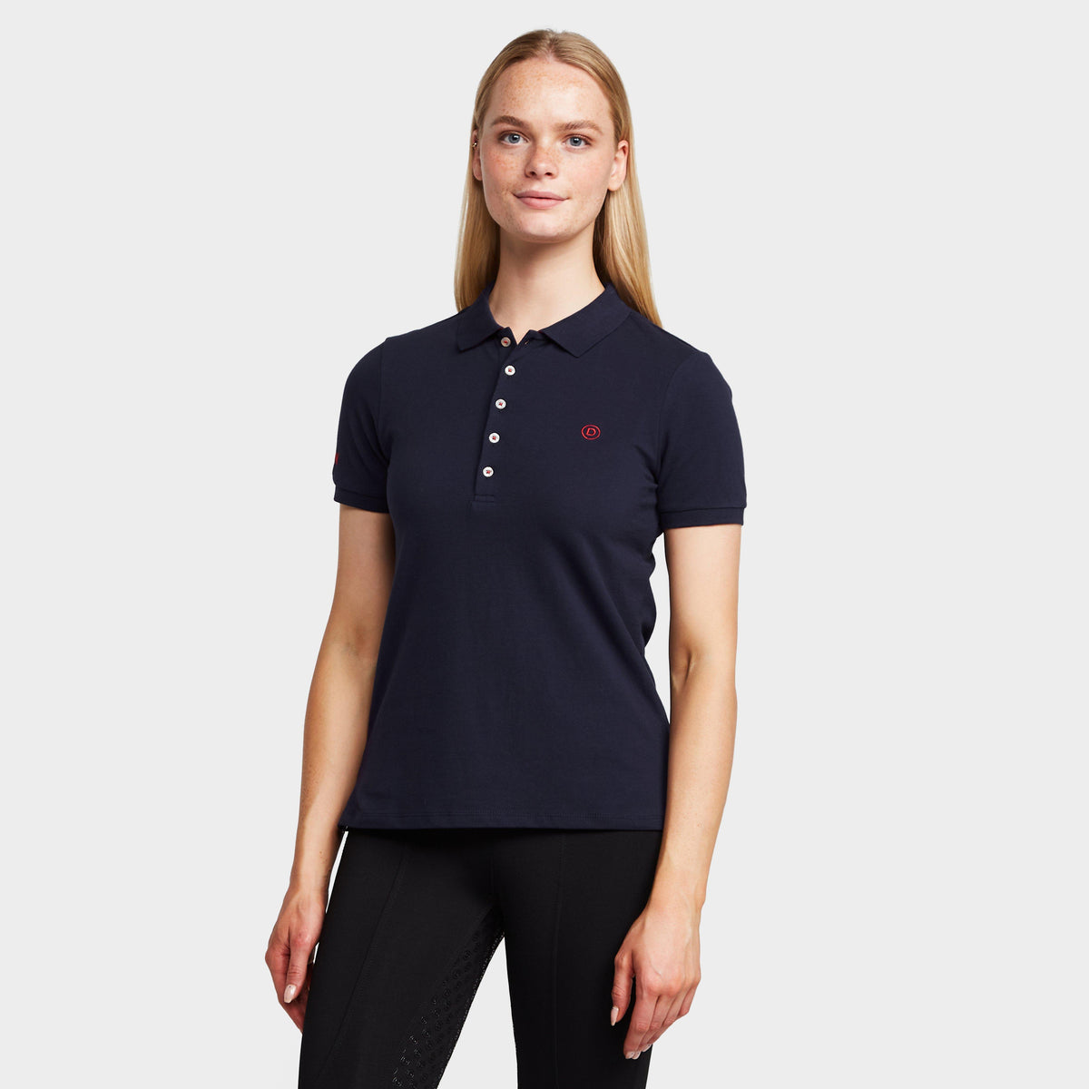Womens Lily Cap Sleeve Polo True Navy