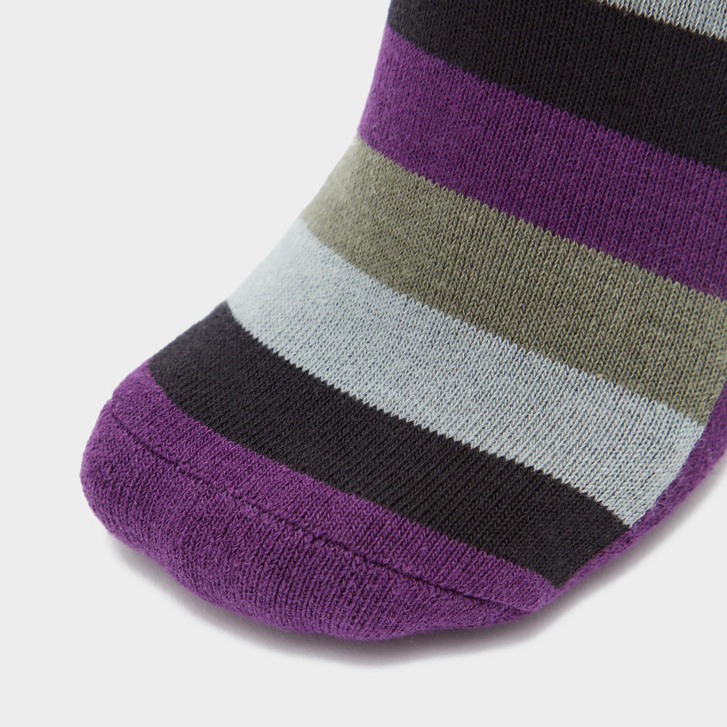 Socks Pack of 3 Black/Purple/Grey