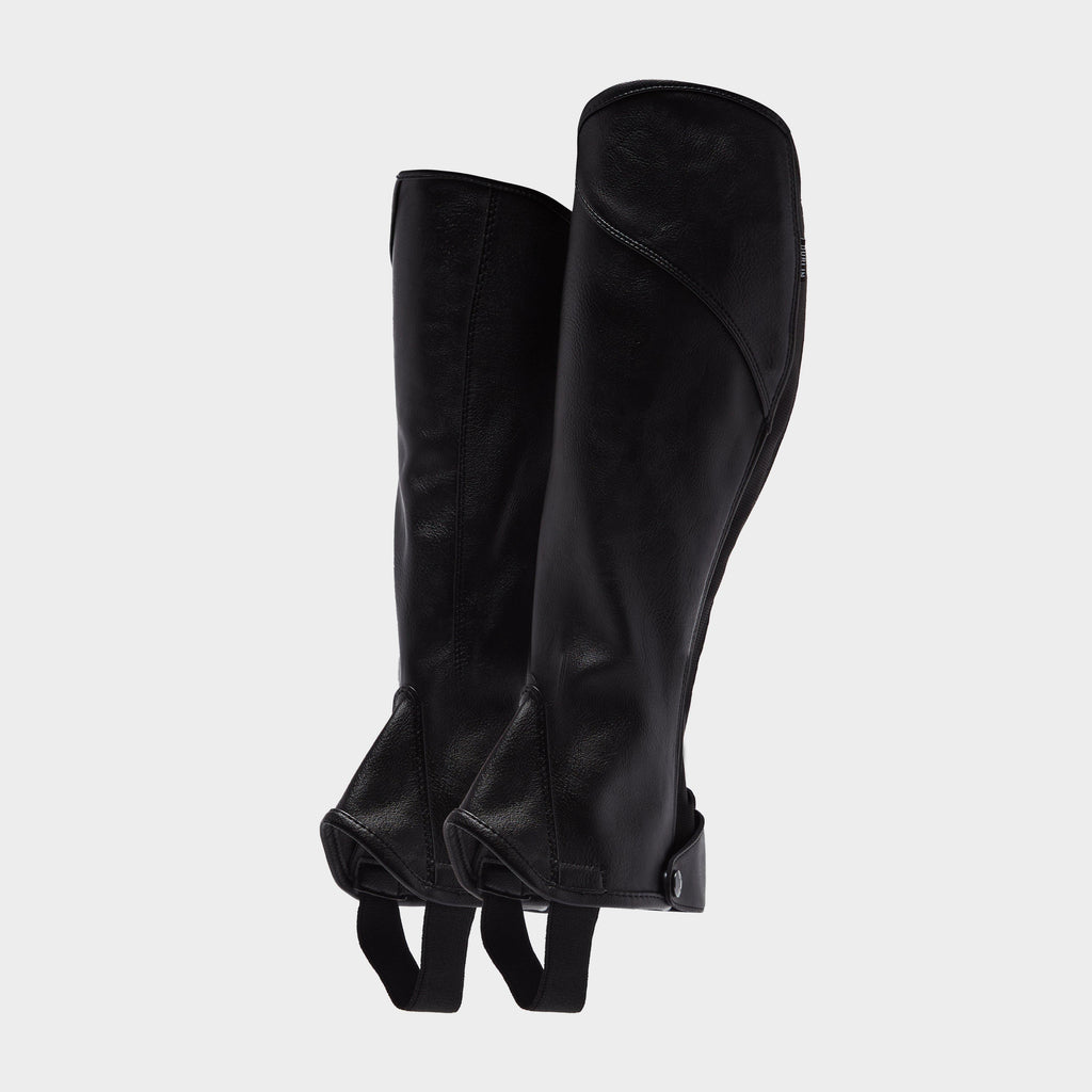 Adults Stretch Fit Half Chaps Black