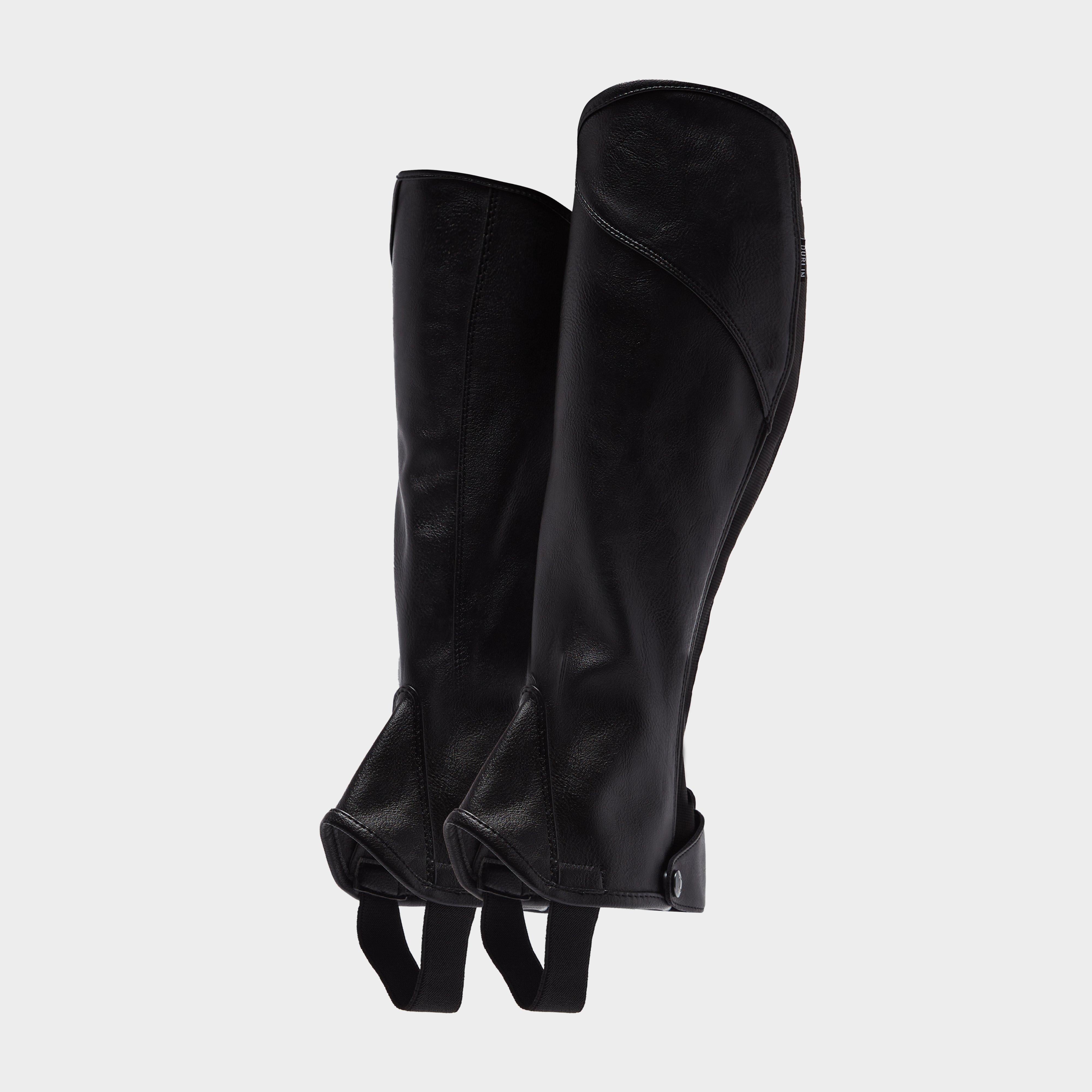 Adults Stretch Fit Half Chaps Black