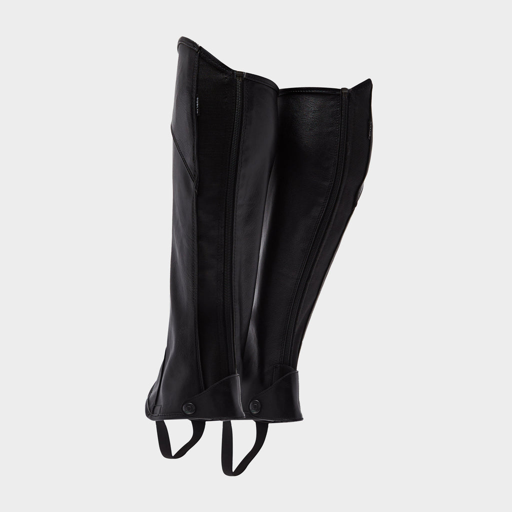 Adults Stretch Fit Half Chaps Black