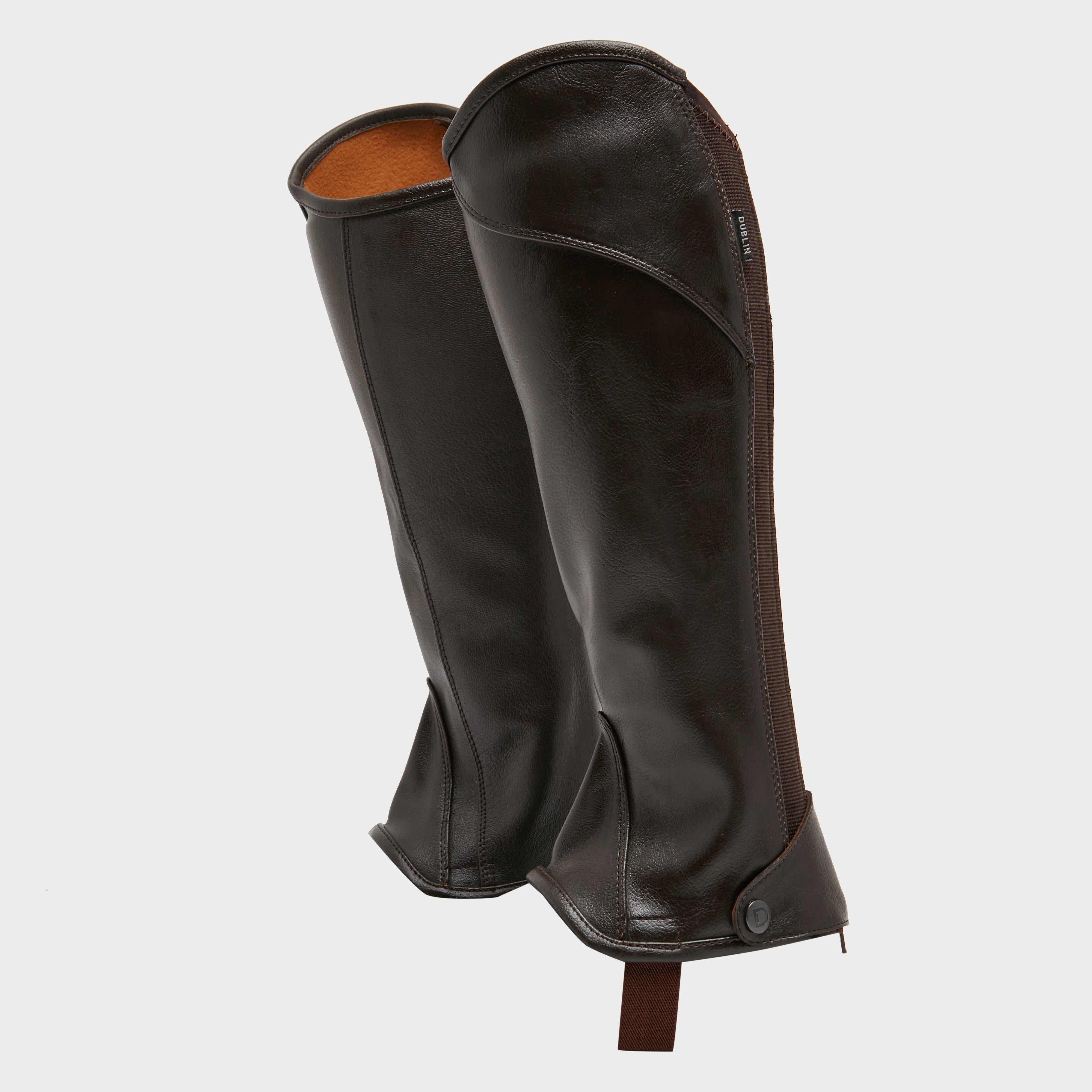 Adults Stretch Fit Half Chaps Brown