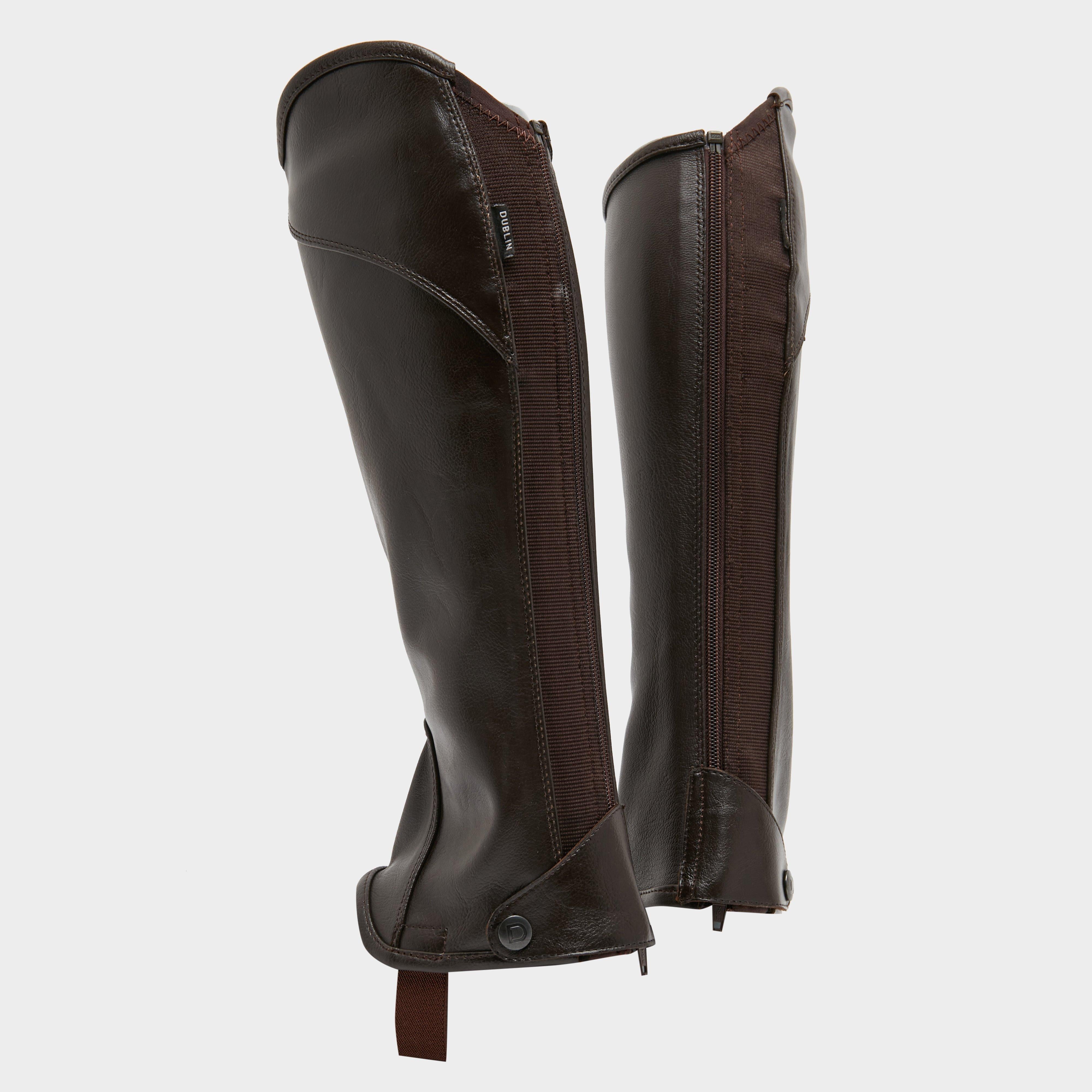Childs Stretch Fit Half Chaps Brown
