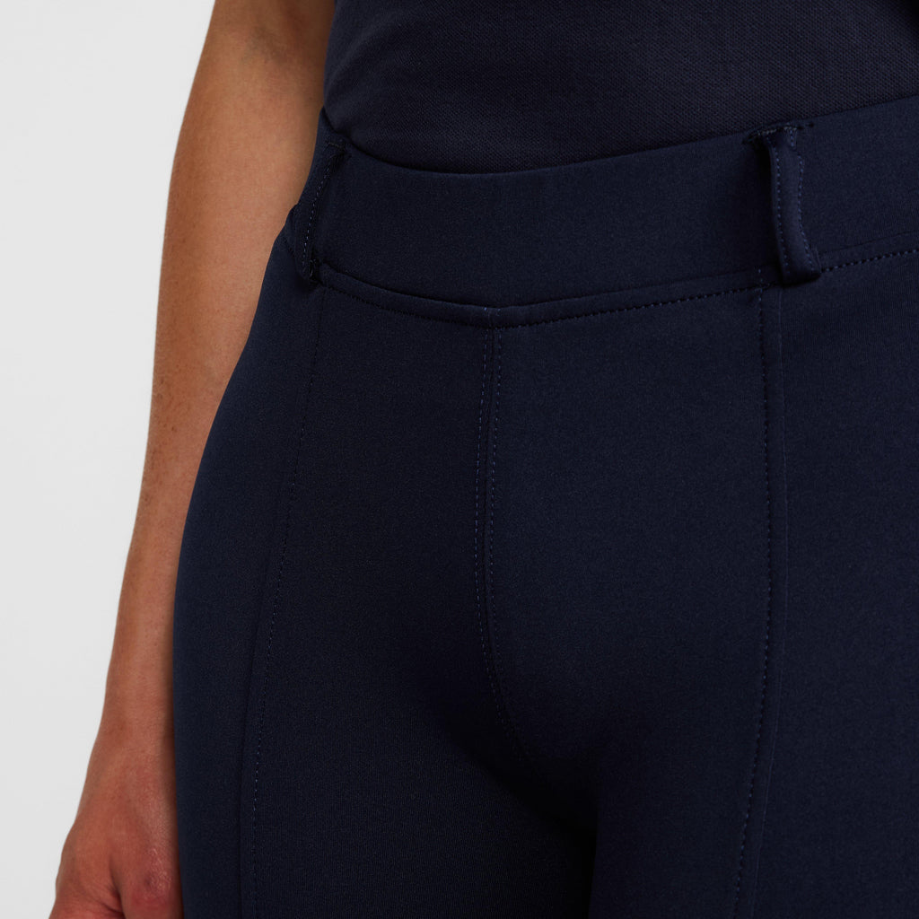 Womens Performance Flex Knee Patch Riding Tights Navy