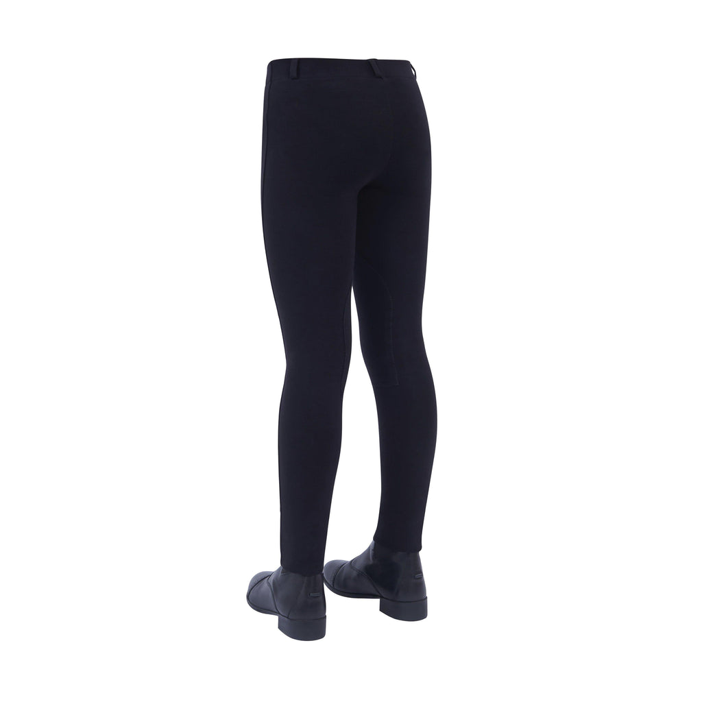 Womens Momentum Supa-Fit Knee Patch Pull On Jodhpurs Black