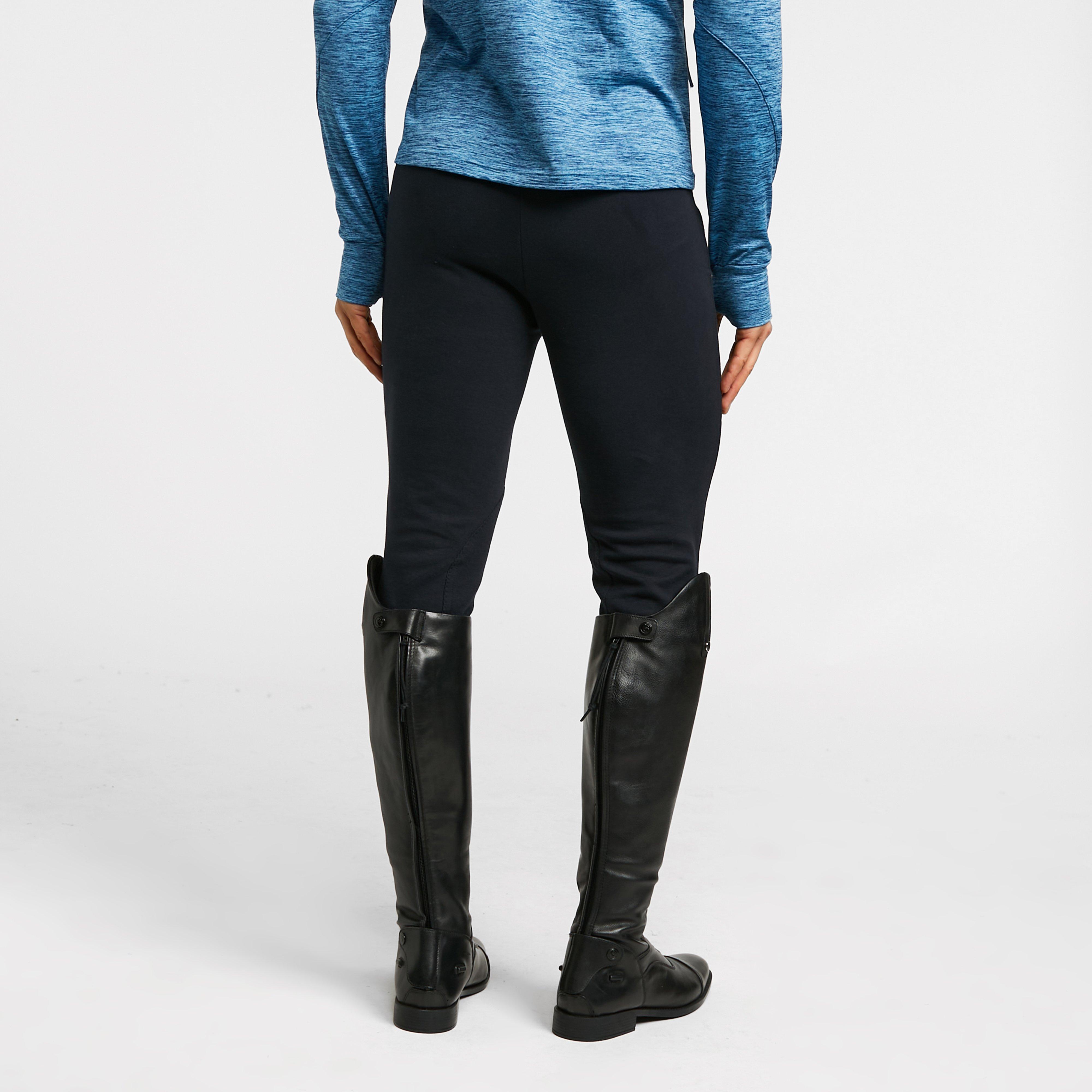 Womens Momentum Supa-Fit Knee Patch Pull On Jodhpurs Navy