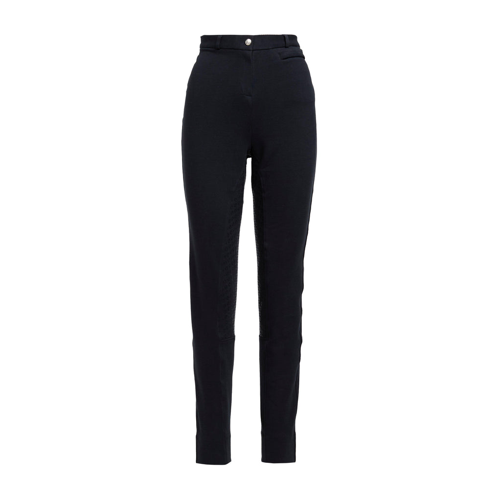 Womens Momentum Supa-Fit Gel Full Seat Zip Up Jodhpurs Navy