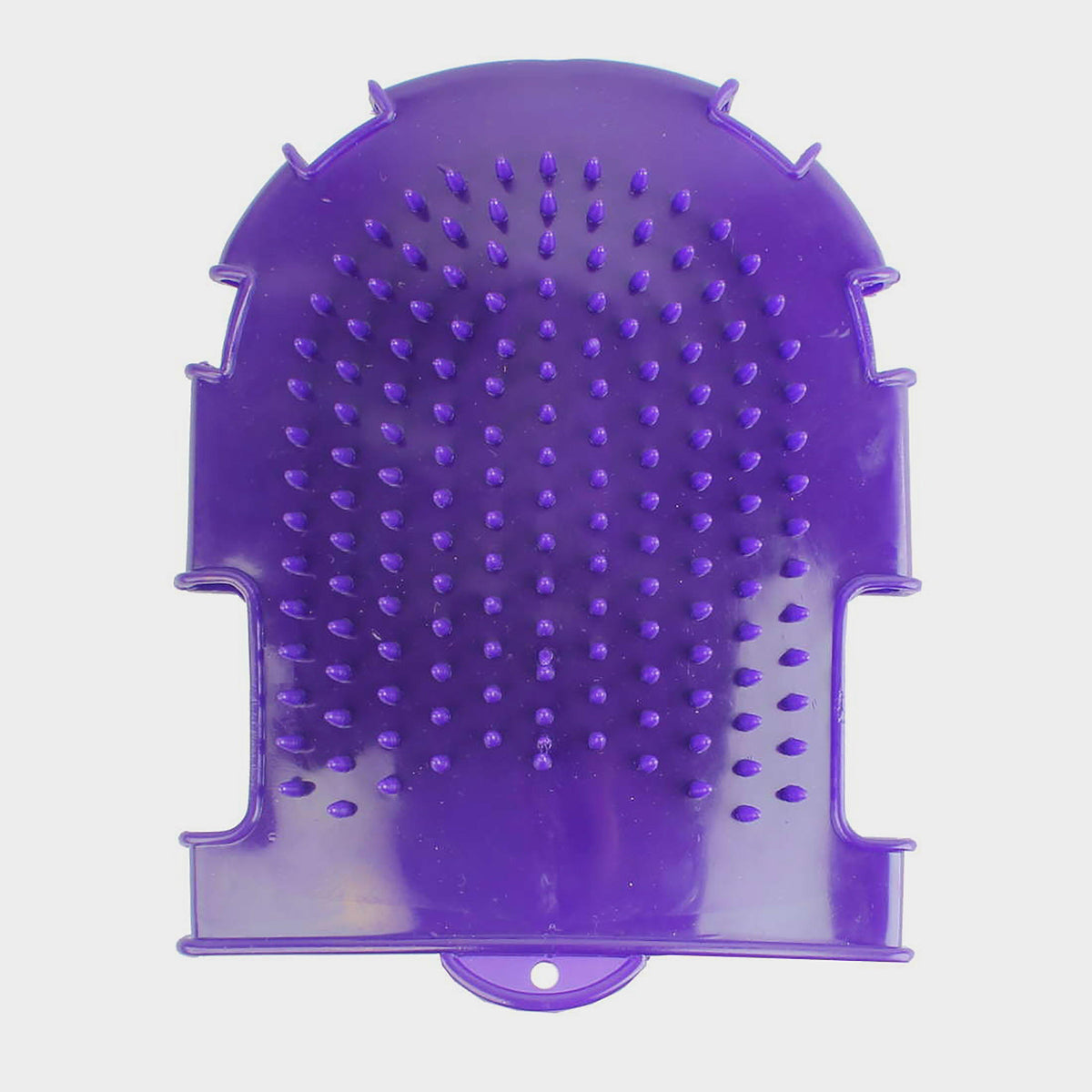 Bristle Back Grooming Mitt Purple