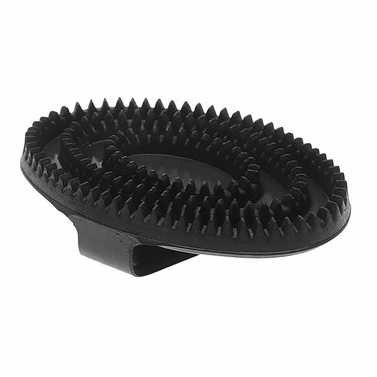 Large Rubber Curry Comb Black