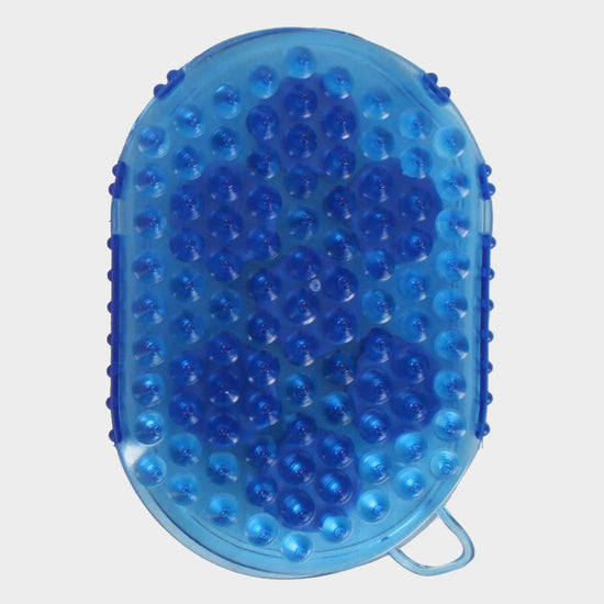 Massage Rubber Mitt Blue