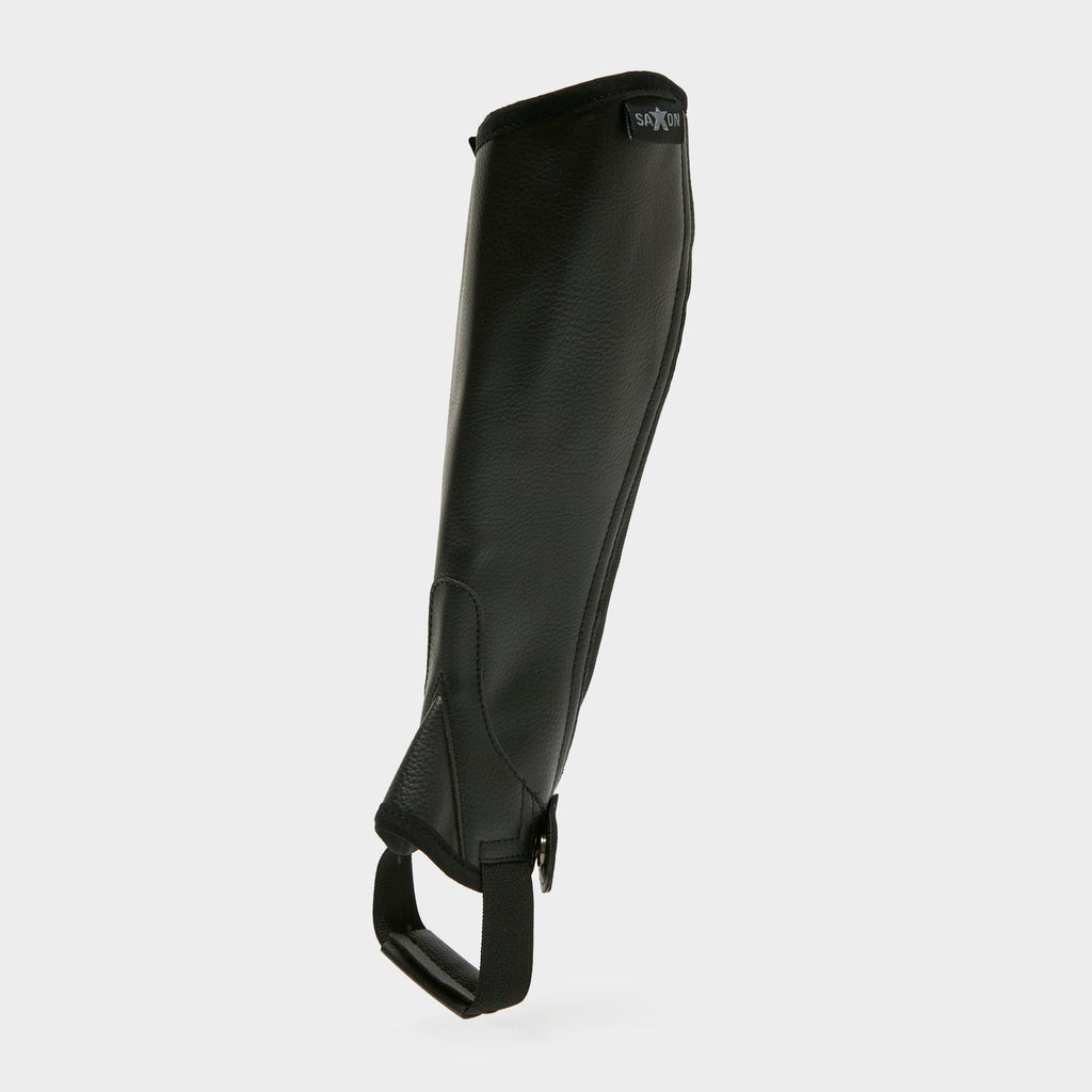 Childs Equileather Half Chaps Black