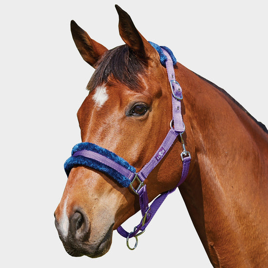 Element Fleece Headcollar Purple/Navy