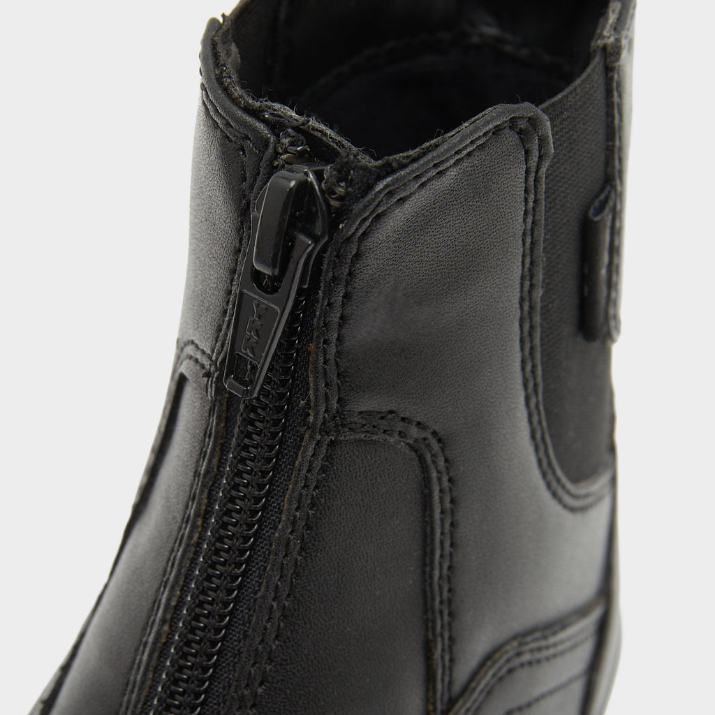 Childs Syntovia Zip Paddock Boots Black