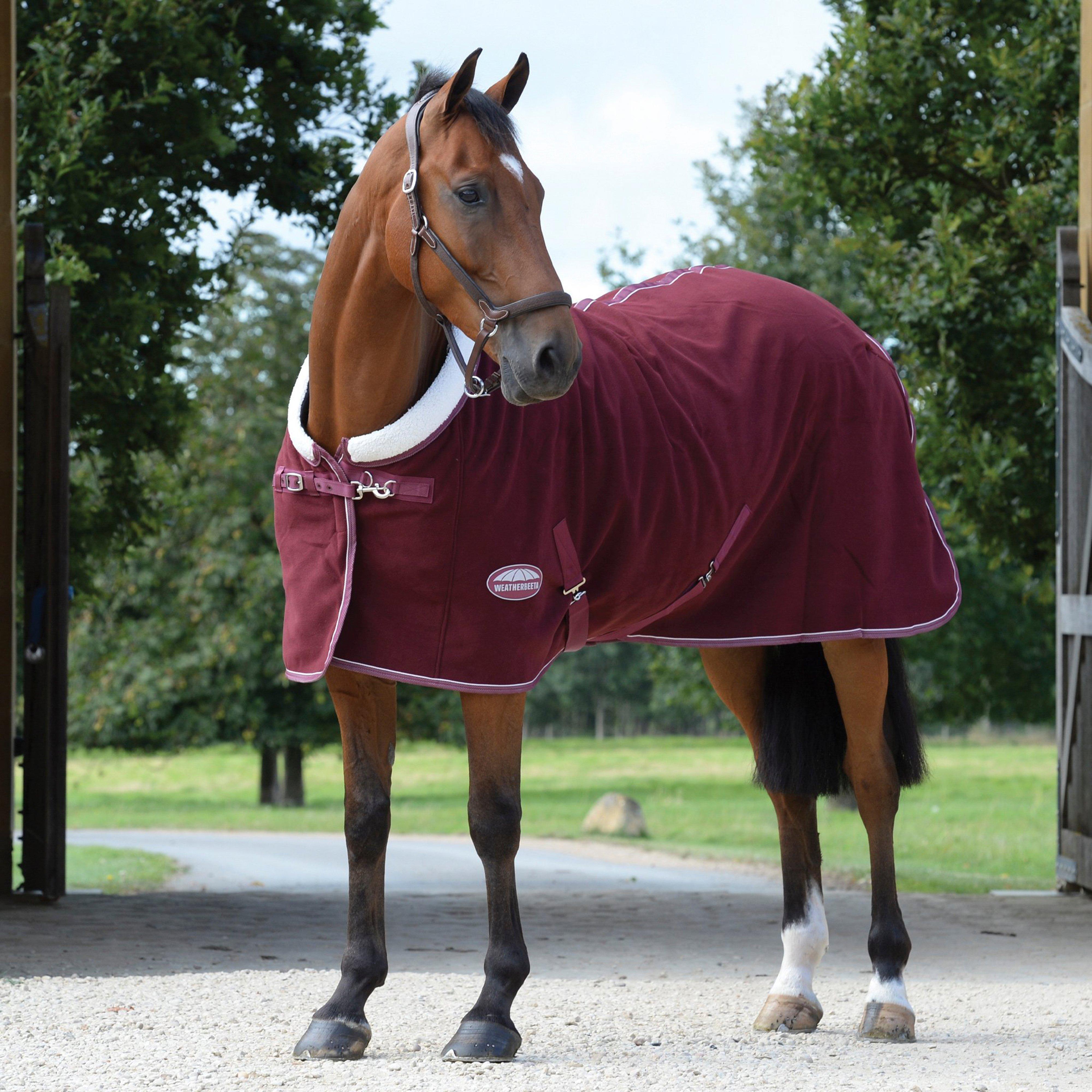 Sherpa Fleece Standard Neck Cooler Maroon/White