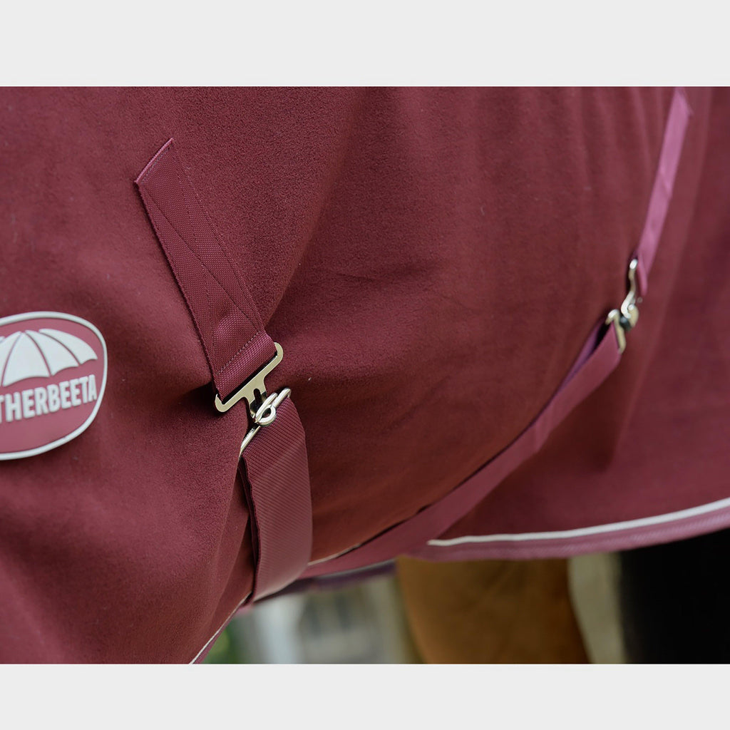 Sherpa Fleece Standard Neck Cooler Maroon/White