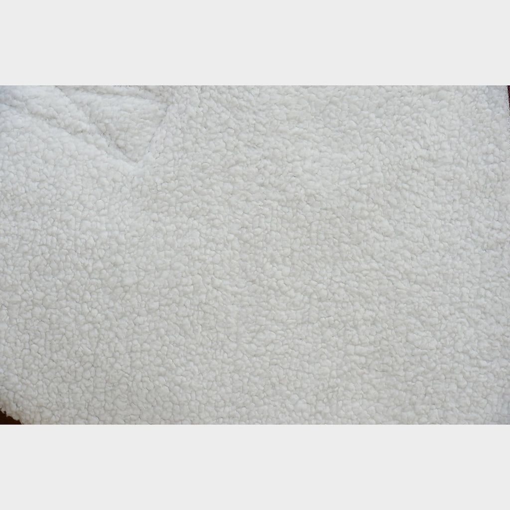 Sherpa Fleece Standard Neck Cooler Maroon/White